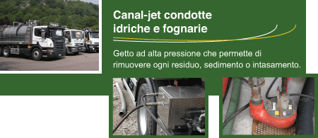 Canal-jet condotte idriche e fognarie